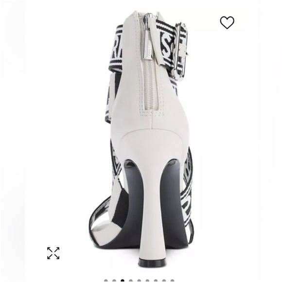 Karl Lagerfeld Carlin- Strappy Sandal Soft White Size 9 - Picture 3 of 8